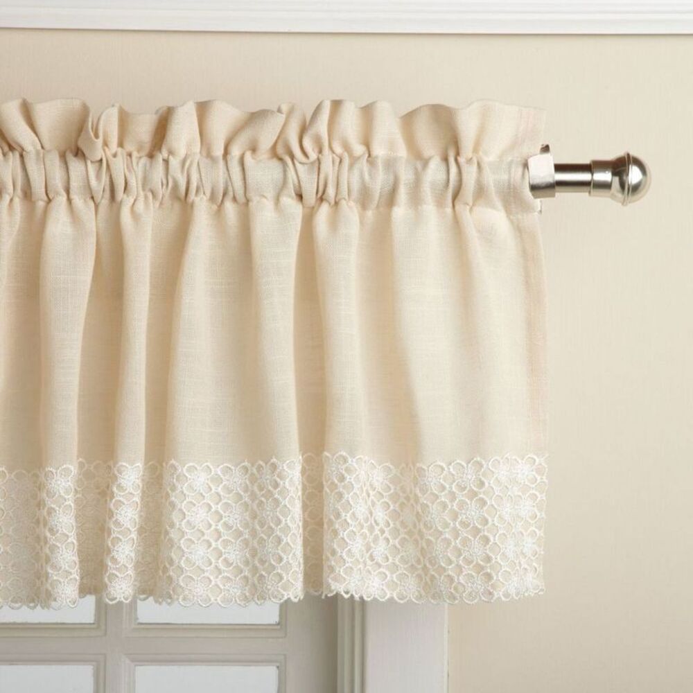 Salem Window Curtains Valance French Vanilla